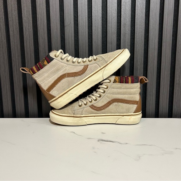 Vans sk8 hi mte scotchguard plaid beige brown - Picture 5 of 8